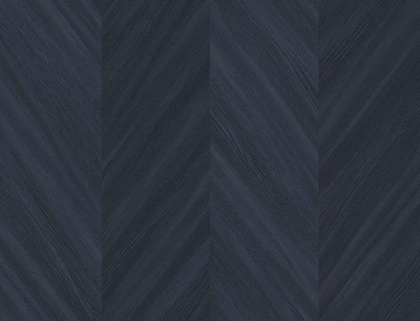 Seabrook Chevron Wood Baikal Wallpaper
