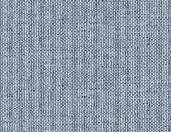 Seabrook Kaya Faux Paperweave Coastal Blue Wallpaper