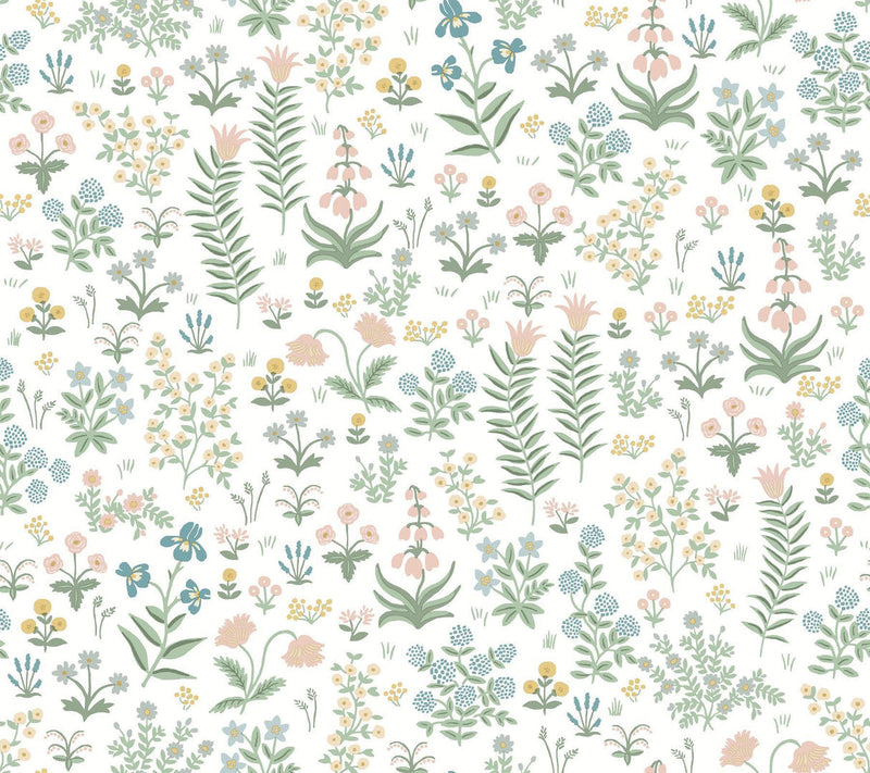 Rifle Paper Co. Menagerie Garden Peel And Stick Pink Wallpaper