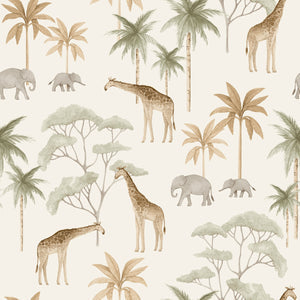 Schumacher - Savannah - Soft Neutral - 6939 - Wallpaper