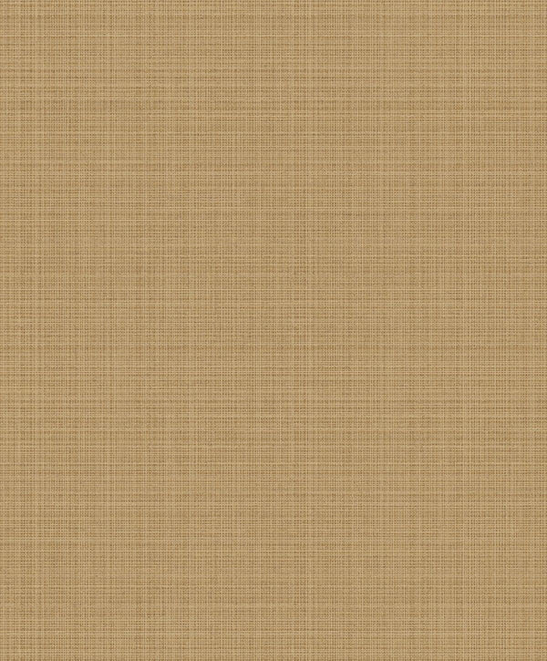 Seabrook Crosshatch Linen Metallic Antique Brass Wallpaper
