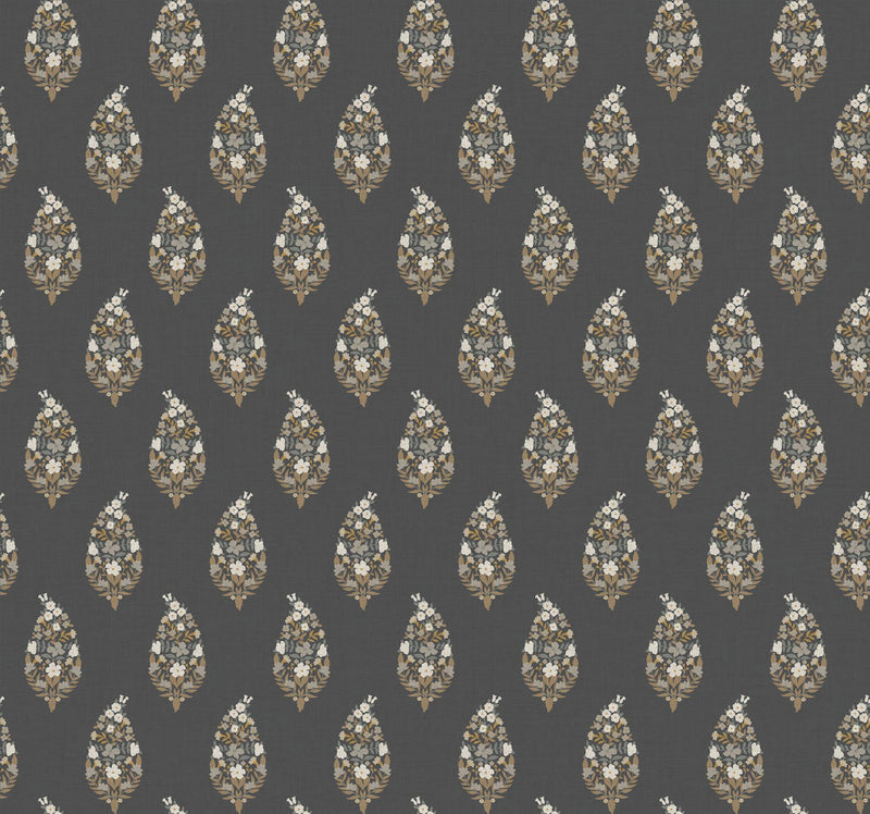 Rifle Paper Co. Paisley Black Wallpaper