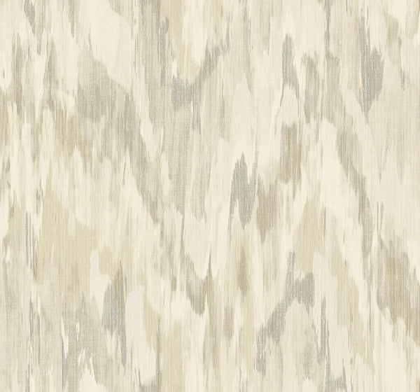 Seabrook Bowdon Watercolor Stringcloth Brownrice Wallpaper