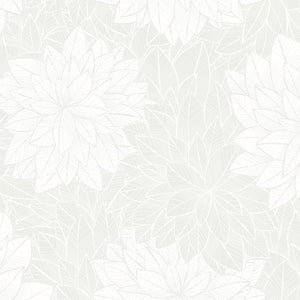 Schumacher - Foliage - White - 7186 - Wallpaper