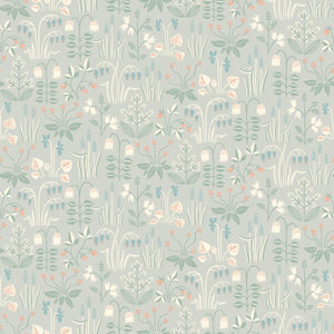 Schumacher - Strawberry Field - Dove - 7216 - Wallpaper