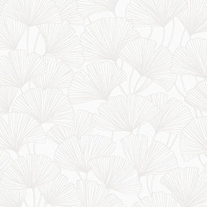 Schumacher - Ginkgo - Pearl - 7264 - Wallpaper