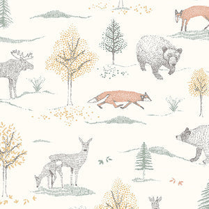 Schumacher - Up North - Ivory - 7479 - Wallpaper