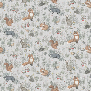 Schumacher - Forest Friends Mural - Multi - 7480 - Wallpaper