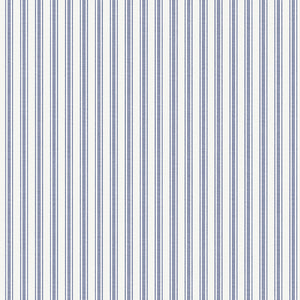 Schumacher - Aspo Stripe - Blue - 8870 - Wallpaper