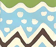 Alan Campbell - Cap Ferrat - AP103-21 - Turquoise Brown Jungle Green