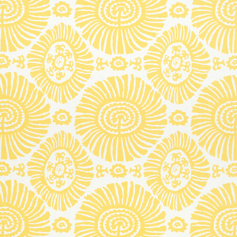 Solis Yellow Fabric - F910086 - Thibaut Fabric