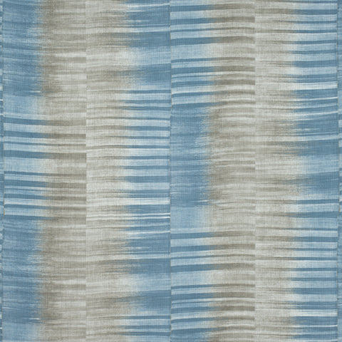 Mekong Stripe Spa Blue and Beige Fabric - F910092 - Thibaut Fabric