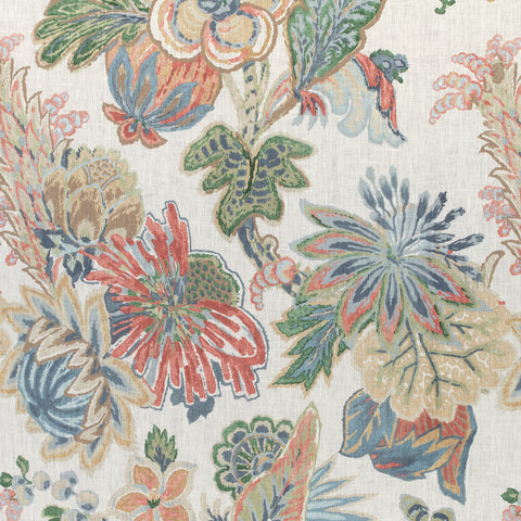 Floral Gala Wheat Fabric - F910217 - Thibaut Fabric