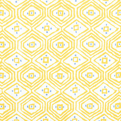 Pass-A-Grille Yellow Fabric - F910615 - Thibaut Fabric