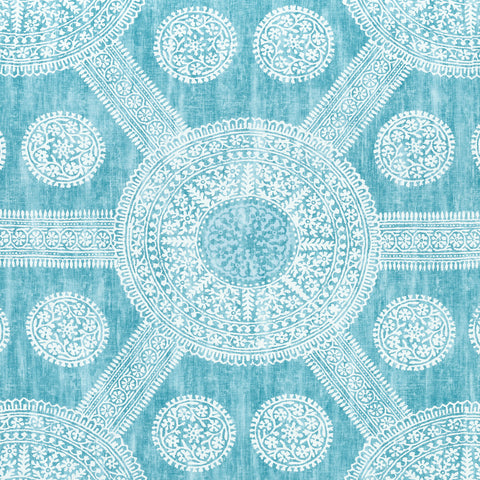 Stonington Turquoise Fabric - F910634 - Thibaut Fabric