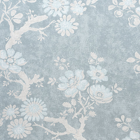 Claudette Robins Egg Fabric - F910815 - Thibaut Fabric