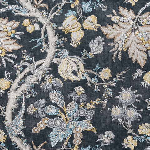 Chatelain Charcoal Fabric - F910842 - Thibaut Fabric