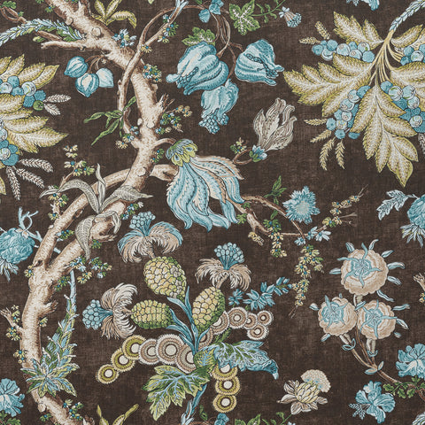 Chatelain Brown Fabric - F910843 - Thibaut Fabric