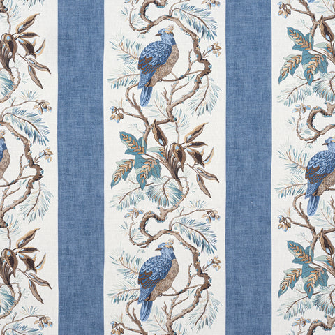 Williamson Blue Fabric - F910861 - Thibaut Fabric