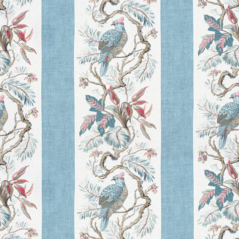 Williamson Spa Blue Fabric - F910863 - Thibaut Fabric