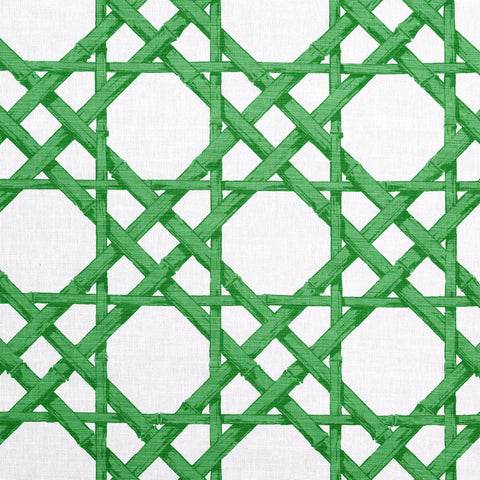 Cyrus Cane Emerald Green Fabric - F913140 - Thibaut Fabric