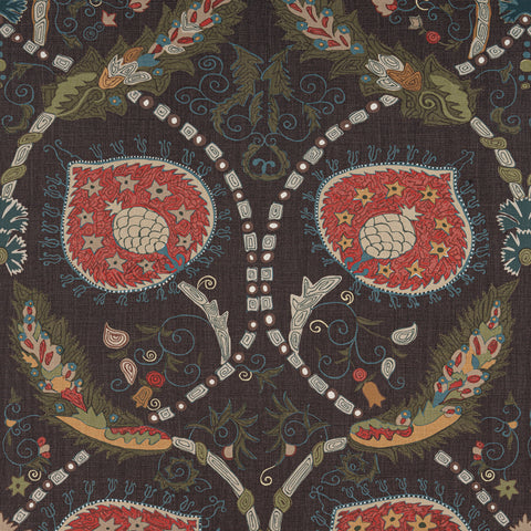 Lewis Brown Fabric - F913220 - Thibaut Fabric