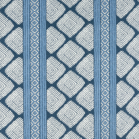 Austin Navy Fabric - F913249 - Thibaut Fabric
