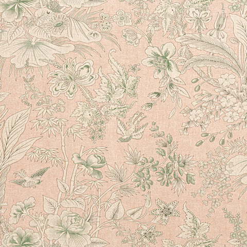 Rosalind Blush Fabric - F913600 - Thibaut Fabric