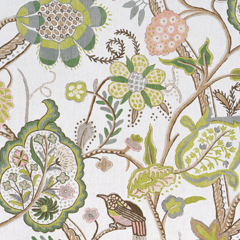 Windsor Brown and Green Fabric - F914306 - Thibaut Fabric