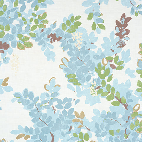Central Park Spa Blue Fabric - F914335 - Thibaut Fabric