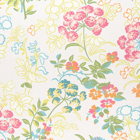 Spring Garden Cream Fabric - F914340 - Thibaut Fabric