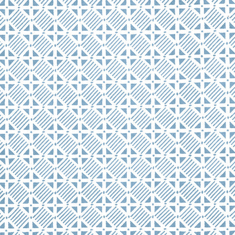 Plaza French Blue Fabric - F916219 - Thibaut Fabric