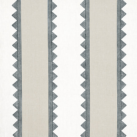 Kismet Stripe Black Fabric - F916232 - Thibaut Fabric
