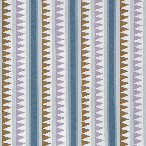 Lomita Stripe Lavender and Blue Fabric - F916238 - Thibaut Fabric
