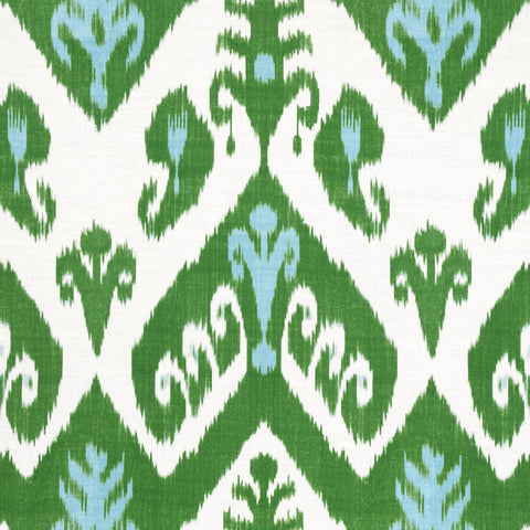Indies Ikat Green Fabric - F916246 - Thibaut Fabric