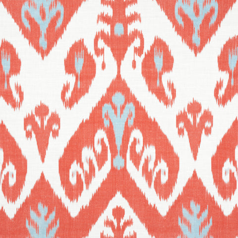 Indies Ikat Coral Fabric - F916247 - Thibaut Fabric