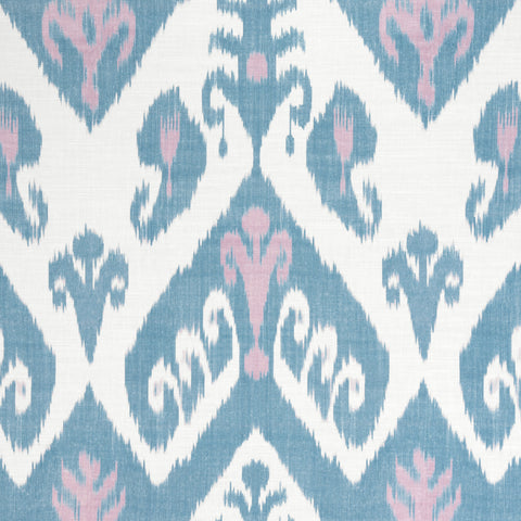 Indies Ikat Lavender and French Blue Fabric - F916249 - Thibaut Fabric
