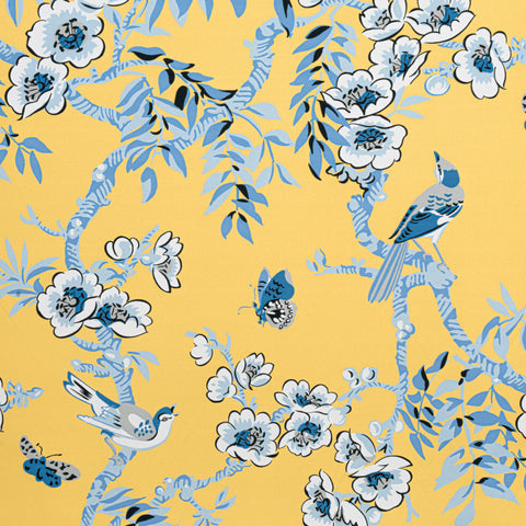 Yukio Yellow Fabric - F920840 - Thibaut Fabric