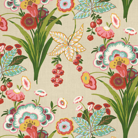 Pasadena Cream Fabric - F920852 - Thibaut Fabric