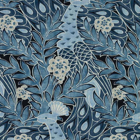 Desmond Navy Fabric - F92918 - Thibaut Fabric