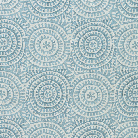 Kasai Aqua Fabric - F92930 - Thibaut Fabric