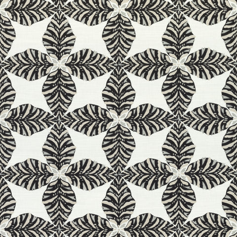 Starleaf Black Fabric - F92971 - Thibaut Fabric