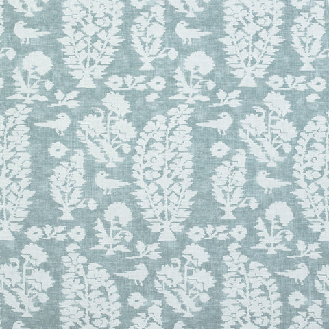 Allaire Aqua Fabric - F972595 - Thibaut Fabric