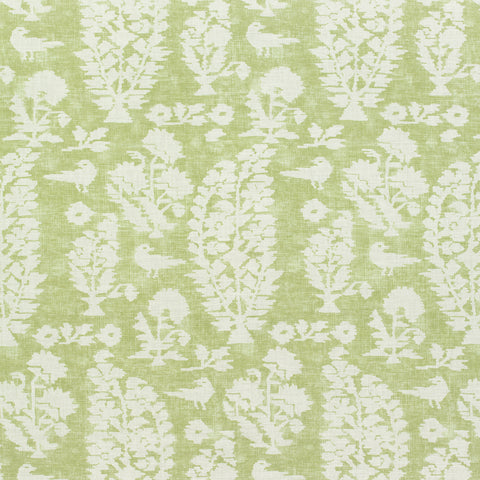 Allaire Spring Green Fabric - F972597 - Thibaut Fabric