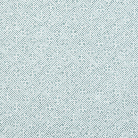 Laos Aqua Fabric - F972614 - Thibaut Fabric