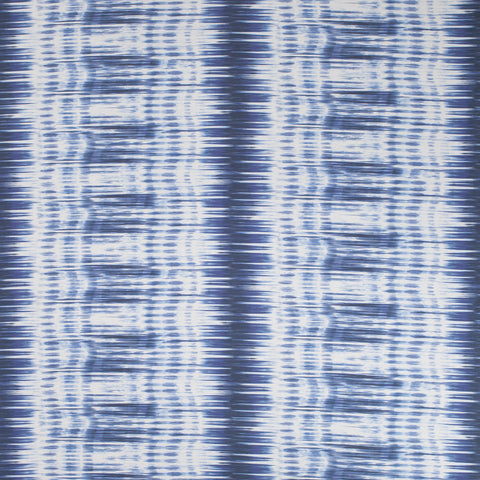Ikat Stripe Navy Fabric - F988702 - Thibaut Fabric