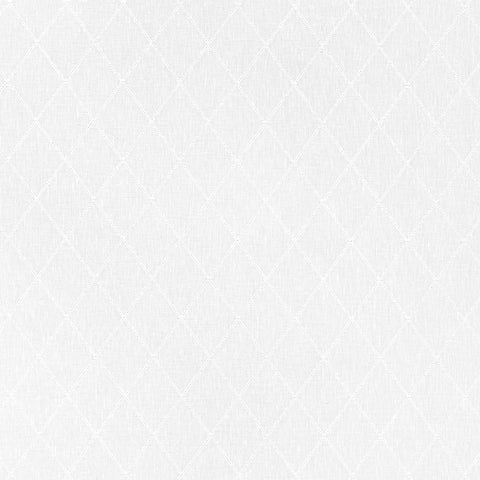 Skipton Trellis Snow White Fabric - FWW7104 - Thibaut Fabric