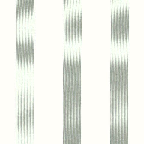 Sabine Stripe Aloe Fabric - FWW81735 - Thibaut Fabric