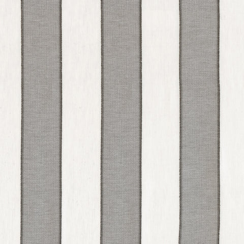 Intaglio Stripe Charcoal Fabric - FWW81746 - Thibaut Fabric