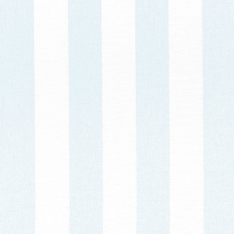 Newport Stripe Glacier and White Fabric - FWW8209 - Thibaut Fabric